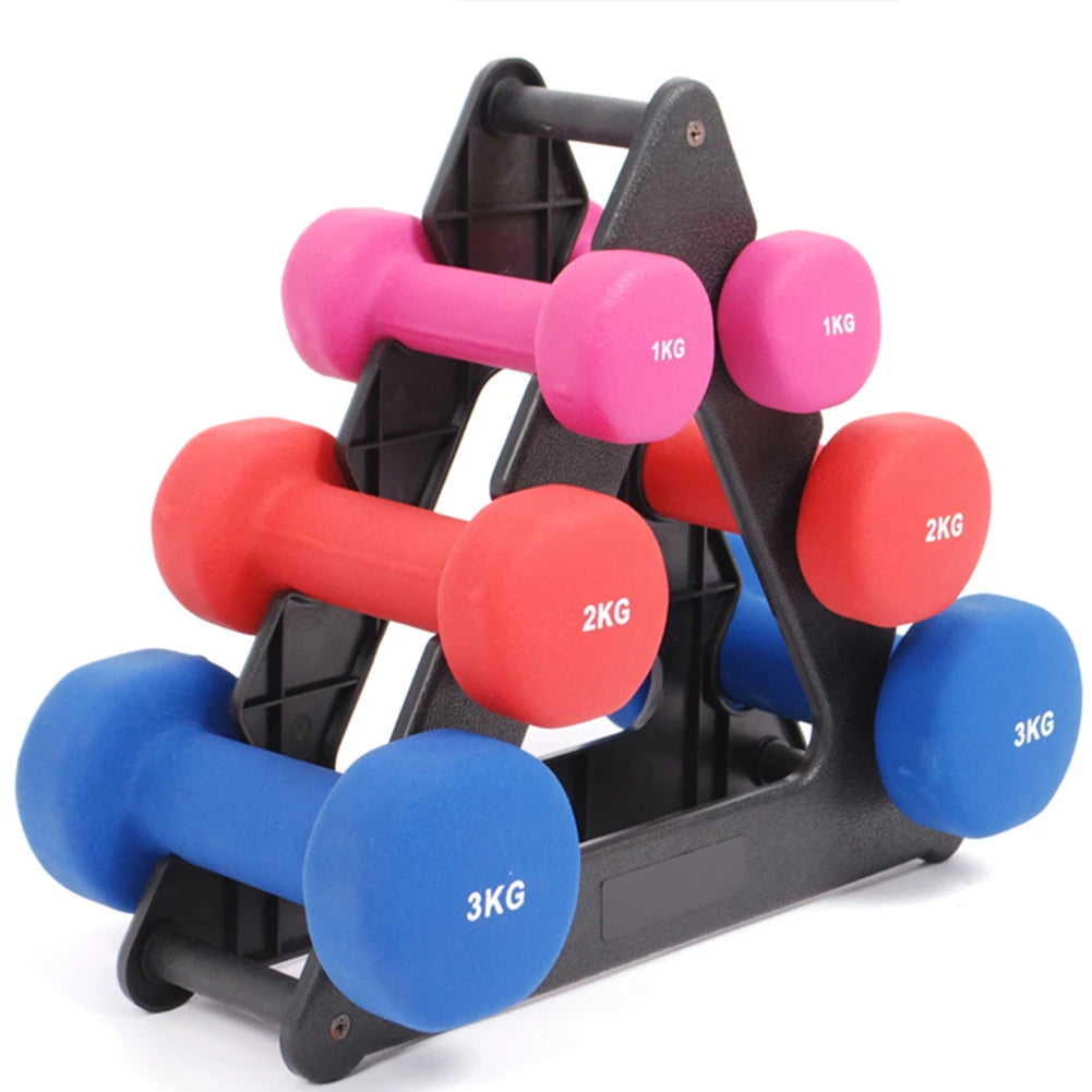 6-Slot Dumbbell Rack Organizer Stand