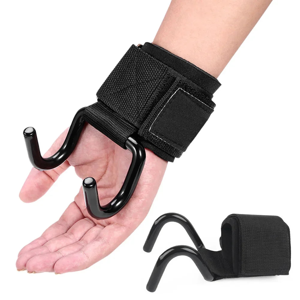 Adjustable Steel Hook Grip Straps
