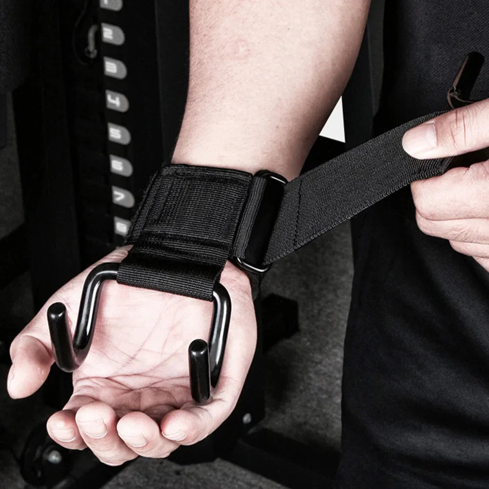 Adjustable Steel Hook Grip Straps